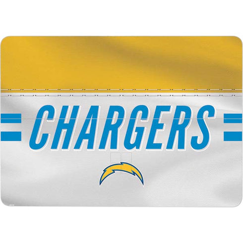 NFL Los Angeles Chargers White Striped Surface Laptop Studio Skin